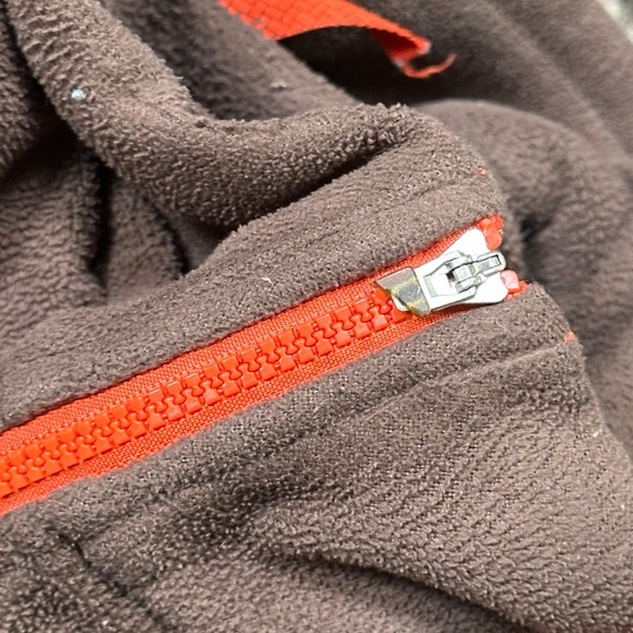 Nike ACG Orange Brown Lightweight Fleece Zip Jacket - Picture 5 of 7